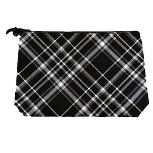 Zipper Pouch by Thirty-one NWT BLACK PICK ME PLAID
